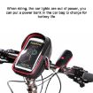 WHEEL UP Black & Red Anti-Splash Bicycle Phone Bag - Handlebar/Mountain Bike - 4