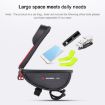 WHEEL UP Black & Red Anti-Splash Bicycle Phone Bag - Handlebar/Mountain Bike - 5