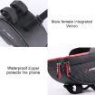 WHEEL UP Black & Red Anti-Splash Bicycle Phone Bag - Handlebar/Mountain Bike - 7