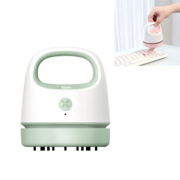 Green C502 USB Charging Mini Portable Vacuum Cleaner for Keyboard & Car - 1