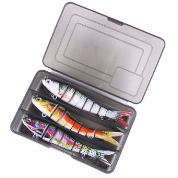 Luya Knotty Fish Bionic Hard Bait - 3 PCS Sea Fishing Fake Bait - 1