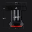 MEROCA MX2 Smart Sensor Brake Tail Light USB Charging, Seat Cushion - 3