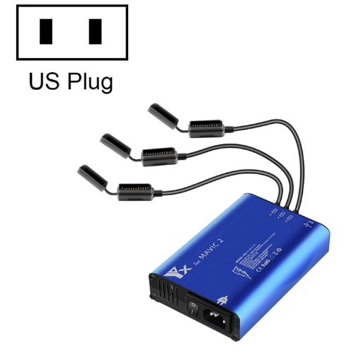 YX Aluminum Alloy Charger with Switch for DJI MAVIC 2 - US Plug - 1