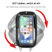 Red Waterproof Mountain Bike & Motorcycle Phone Holder with Shade - 6
