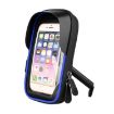 Blue Waterproof Mountain Bike & Motorcycle Phone Holder with Shade - 1