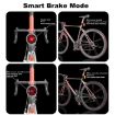 Bicycle Smart Sensor Brake Light USB Tail Light Warning Light - Red - 4