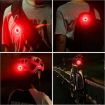 Bicycle Smart Sensor Brake Light USB Tail Light Warning Light - Red - 7
