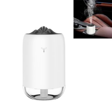 Portable Car Humidifier & Night Light USB Aroma Diffuser - Pearl White - 1
