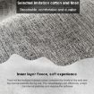 Dark Gray Lazy Sofa Bean Bag Chair Cover, 70x80cm Fabric - 4