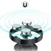 Black Alloy Magnetic Car Phone Holder - Universal Dual Ball Rotating - 7