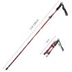 TANERDD TR-D0001 Aluminum Trekking Poles, Folding Walking Sticks (Red) - 2