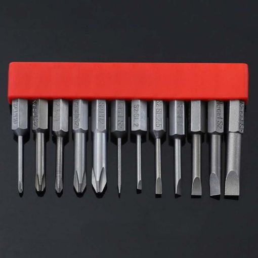 12 PCS Magnetic S2 Alloy Steel Electric Screwdriver Bit Set - 1