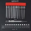 12 PCS Magnetic S2 Alloy Steel Electric Screwdriver Bit Set, Spec: 8 - 2
