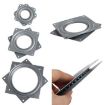 3" Hollow Square Dining Table Turntable Hardware - 2pcs Set - 6
