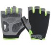 Cycling Shock Absorbing Anti-Slip Half-Finger Gloves, Size M (Black+Green) - 2