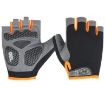 XL Black+Orange Cycling Shock Absorbing Anti-Slip Half-Finger Gloves - 2
