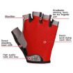 Unisex Fitness Gloves - Gym, Cycling, Yoga, Antiskid, Half Finger, M, Gray - 4