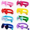 Red Adjustable Bow Knot Bell Collar for Cats and Dogs - Pet Supplies - 3