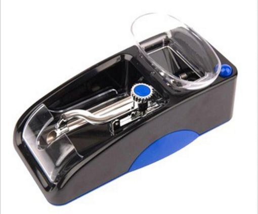 Electric Automatic Cigarette Rolling Machine, 8mm Injector, EU Plug, Blue - 1