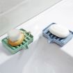 Blue Plastic Soap Dish Storage Box - Compact & Durable Design - 5