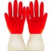 XL Two-color Latex Washing Gloves for Cleaning, Laundry & Dishwashing - 2