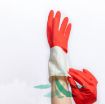XL Two-color Latex Washing Gloves for Cleaning, Laundry & Dishwashing - 3