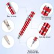 8 In 1 Multifunctional Mini Tool Pen Screwdriver Set - Blue Aluminum - 4