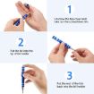 8 In 1 Multifunctional Mini Tool Pen Screwdriver Set - Blue Aluminum - 5