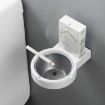 Wall-mounted Split Ashtray - Creative Personality Bathroom Accessory (White) - 3