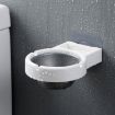 Wall-mounted Split Ashtray - Creative Black Bathroom Accessory - 4