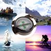 Portable Folding Lens Compass - Army Green Mini Camping Climbing Tool - 3