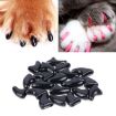 Silicone Cat Nail Caps - 20 PCS XS Black Claw Covers & Protectors - 1