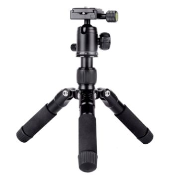 Xiletu FM5S-MINI 5-Section Folding Legs Mini Desktop Tripod (Black) - 1