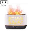 3D Simulation Flame Incense Humidifier - White, EU Plug - 1
