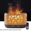 3D Simulation Flame Incense Humidifier - White, EU Plug - 5