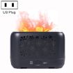 3D Simulation Flame Incense Humidifier - Gray, US Plug - 1
