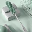 Green Silicone Baby Bottle Cleaning Brush with Long Handle, 360 Rotating - 2
