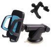 3 in 1 Blue Car Phone Holder - Air Outlet & Suction Cup Mount - 2