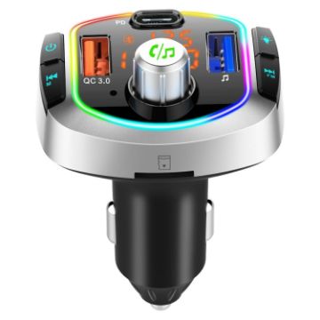 BC63 Car MP3 Player Bluetooth Receiver U Disk Charger Cigarette Lighter - 1