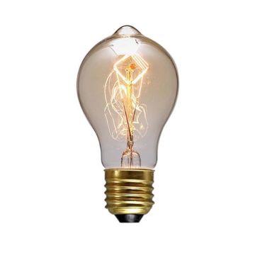 E27 40W Vintage Edison Light Bulb Filament Incandescent, AC 220V A19 - 1