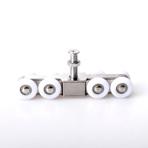 8-Wheel Stainless Steel Sliding Door Pulley - Silent & Wear-Resistant - 1