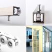 8-Wheel Stainless Steel Sliding Door Pulley - Silent & Wear-Resistant - 7