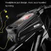 WILD MAN ES3 Hard Shell Bicycle Bag - Black 1L, Touch Screen Bike Bag - 4