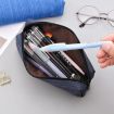 Oxford Cloth Pencil Case - 6 PCS Student Portable Horizontal Bag (Blue) - 4