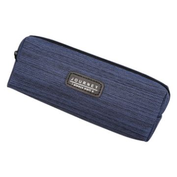 6 PCS Dark Blue Oxford Cloth Pencil Case - Student Portable Pencil Bag - 1