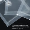 A6 Wire-Wound Transparent File Bag - 20 PCS Waterproof Storage Bag - 4