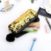 Reversible Sequin Pencil Case - Magic Blue+Purple, Big School Supplies Gift - 5