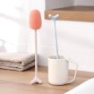 Long Handle Vertical Cup Brush for Baby Bottles, 29cm, White - 7