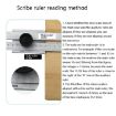 Portable Woodworking Scribing Marker Ruler 0-250mm | Precision Tool - 8