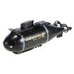 Kids 2.4G RC Mini Submarine Model - Black, Six-Way Water Play Boat - 1